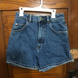 High-waist Urban Outfitters denim shorts, size 4